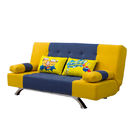 น้ำหนักรวม 28KGS ​​Convertible Navy Yellow Home Sofa Bed