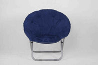 เก้าอี้สนามเด็กเล่น สีน้ำเงิน พับได้ สำหรับเด็กเล่นกับโครงเหล็กและเบาะผ้า
