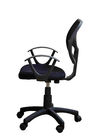 เก้าอี้สำนักงานสีดำเก้าอี้สำนักงาน Ergonomic กับกลับตาข่าย / ล้อ