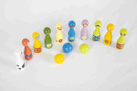 เด็กชุดโบว์ลิ่งของเล่นเด็กวัยหัดเดินกับ 10 สัตว์ที่แตกต่างกัน Pins และ 3 ลูกสี